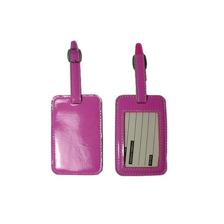 NAFTALI Pac Luggage Id Tags Hot Pink With Blue, 2PK TLC332PK